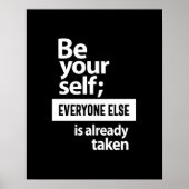 Seien Sie selbst, jeder andere ist schon da Poster (Vorne)