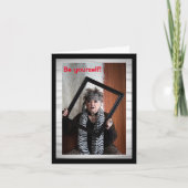 Seien Sie selbst Karte (Vorderseite)