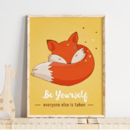 Seien Sie selbst Kinder Wall Print | Fox Wall Prin Poster