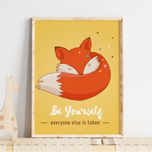 Seien Sie selbst Kinder Wall Print | Fox Wall Prin Poster