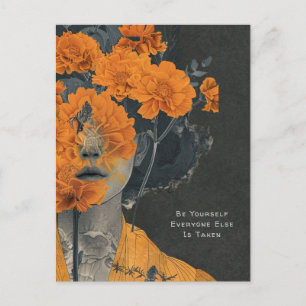 Seien Sie selbst künstlerische Postkarte