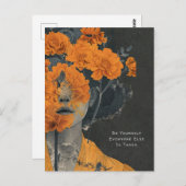 Seien Sie selbst künstlerische Postkarte (Vorne/Hinten)