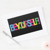 Seien Sie selbst LGBT-Aufkleber Rechteckiger Aufkleber (Umschlag)