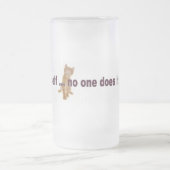 Seien Sie selbst Mattglas Bierglas (Mittel)