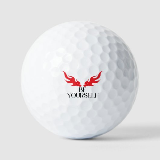 Seien Sie selbst - Minimalistisches Angebotsdesign Golfball (Vorderseite)
