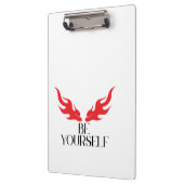 Seien Sie selbst - Minimalistisches Angebotsdesign Klemmbrett (Links)