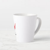 Seien Sie selbst - Minimalistisches Angebotsdesign Milchtasse (Rechte Ecke)
