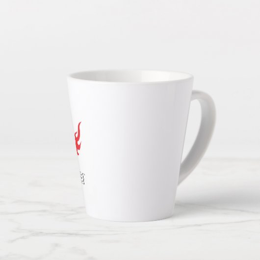 Seien Sie selbst - Minimalistisches Angebotsdesign Milchtasse (Rechte Ecke)