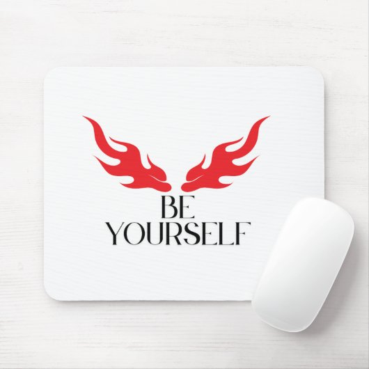 Seien Sie selbst - Minimalistisches Angebotsdesign Mousepad (Mit Mouse)