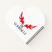 Seien Sie selbst - Minimalistisches Angebotsdesign Notizblock (Rückseite)