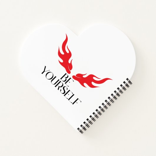 Seien Sie selbst - Minimalistisches Angebotsdesign Notizblock (Rückseite)