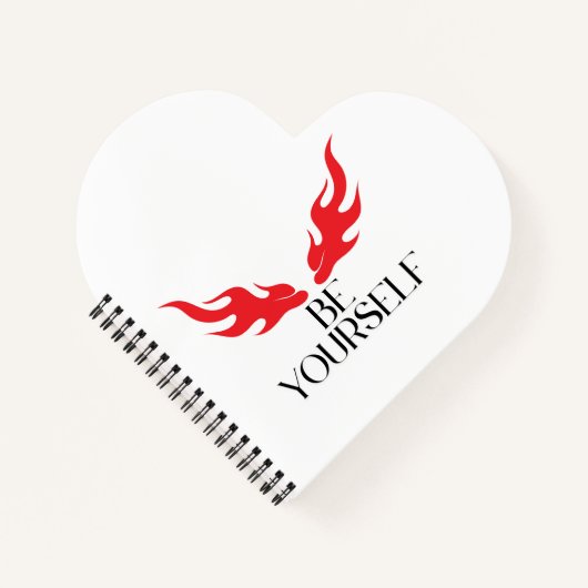 Seien Sie selbst - Minimalistisches Angebotsdesign Notizblock (Vorderseite)