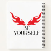 Seien Sie selbst - Minimalistisches Angebotsdesign Notizblock (Rückseite)