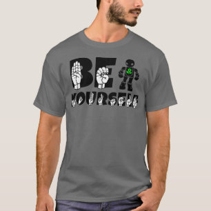 Seien Sie selbst mit Robot und Blume Signature Lan T-Shirt
