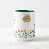 SEIEN SIE SELBST NIEDLICH MIT BLUME ZWEIFARBIGE TASSE (Mittel)