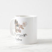 Seien Sie selbst Niedliche Dackel Welpe neben Mail Kaffeetasse (Vorderseite Links)