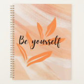 Seien Sie selbst, Orange-Muster Planer (Vorderseite)