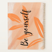 Seien Sie selbst, Orange-Muster Planer (Rückseite)