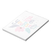 Seien Sie selbst | Pastell - Blume Notizblock (Rotiert)