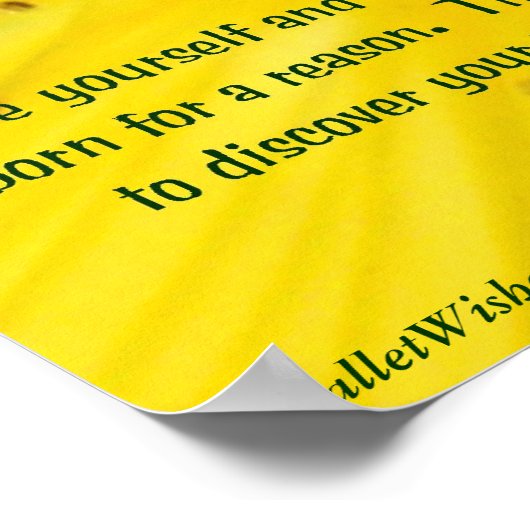 Seien Sie selbst Poster (Ecke)