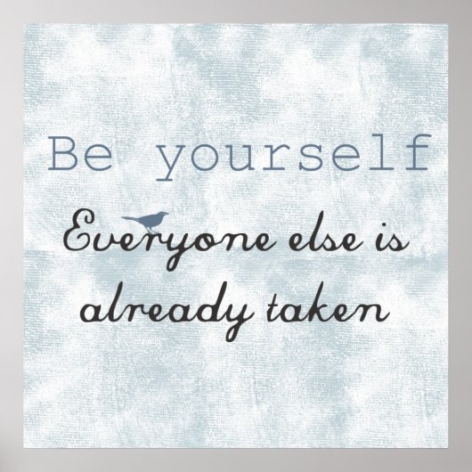 Seien Sie selbst Poster (Vorne)