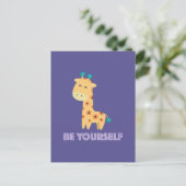 Seien Sie selbst Postkarte (Stehend Vorderseite)