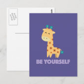 Seien Sie selbst Postkarte (Vorne/Hinten)