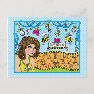 Seien Sie selbst Postkarte