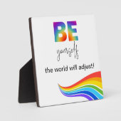 Seien Sie selbst Tabletop Plaque Fotoplatte (Vorderseite)