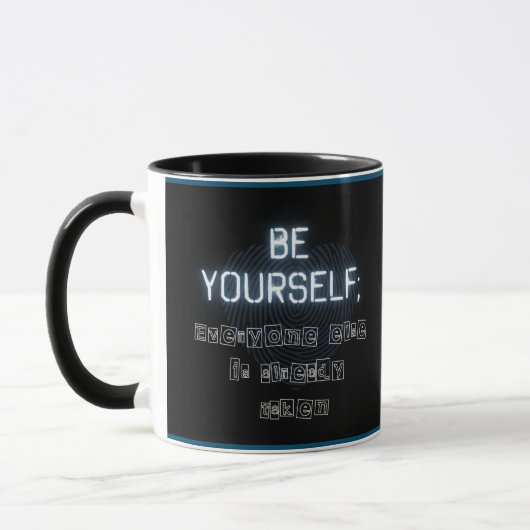 Seien Sie selbst zwei tone schwarze Tasse (Links)