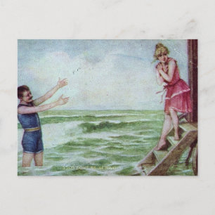 Seien Sie sich 1910 keine Sorgen um die Anzüge Postkarte