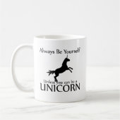 Seien Sie sich Einhorn Kaffeetasse (Links)