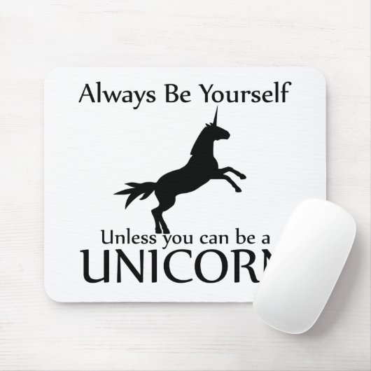 Seien Sie sich Einhorn Mousepad (Mit Mouse)