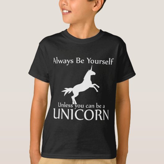 Seien Sie sich Einhorn T-Shirt (Vorderseite)