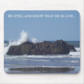 Seien Sie sich immer noch bewusst, dass er Gott-Ma Mousepad (Vorne)