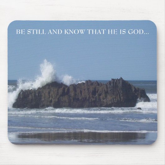 Seien Sie sich immer noch bewusst, dass er Gott-Ma Mousepad (Vorne)