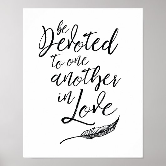 Seien Sie sich in der Liebe Art Print gewidmet Poster (Vorne)