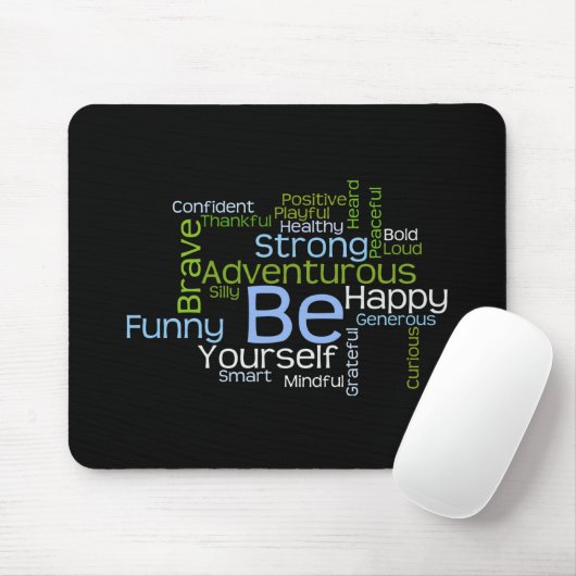 SEIEN Sie sich inspirierend Wort-Wolke Mousepad (Mit Mouse)