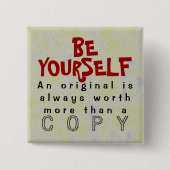 SEIEN Sie SICH - Knopf-Gemeinplatz Button (Vorderseite)