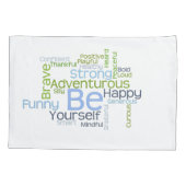 SEIEN Sie sich motivierend Wort-Wolke Kissenbezug (Rückseite)