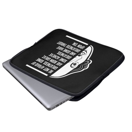 Seien Sie sich nicht vor einem Zitat von Shakespea Laptopschutzhülle (Vorne Knopf)