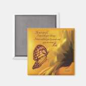 Seien Sie sich nicht vor religiösen Schmetterlinge Magnet (Vorderseite/Rückseite)