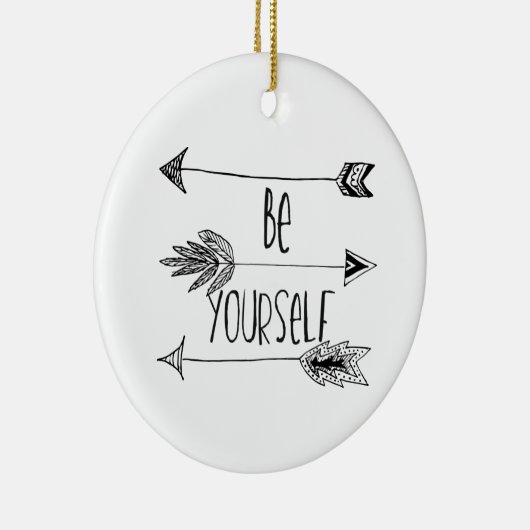 Seien Sie sich Pfeile Keramik Ornament (Rechts)