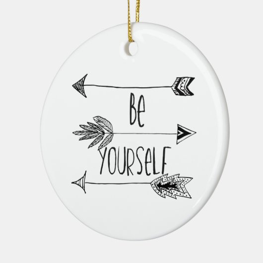 Seien Sie sich Pfeile Keramik Ornament (Links)