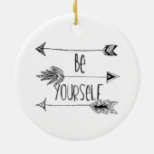 Seien Sie sich Pfeile Keramik Ornament (Hinten)