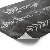 Seien Sie sich selbst treu Poster (Ecke)