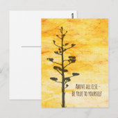 Seien Sie sich selbst treu Postkarte (Vorne/Hinten)