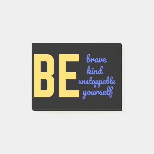 SEIEN SIE SICH SELBSTVERSTÄNDLICH. POST-IT KLEBEZETTEL (Vorderseite)