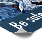 Seien Sie sicher, keine Statistik! Sicherheitspatc Poster (Ecke)