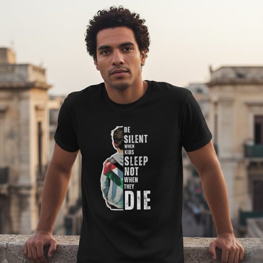 SEIEN SIE SILENT Black T - Shirt für den Menschen